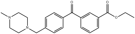 3-CARBOETHOXY-4'-(4-METHYLPIPERAZINOMETHYL) BENZOPHENONE price.