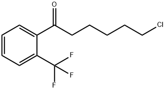 6-CHLORO-1-OXO-1-(2-TRIFLUOROMETHYLPHENYL)HEXANE Struktur