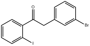 2-(3-BROMOPHENYL)-2'-IODOACETOPHENONE Struktur