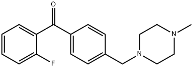 2-FLUORO-4'-(4-METHYLPIPERAZINOMETHYL) BENZOPHENONE price.