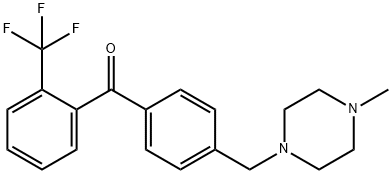 4'-(4-METHYLPIPERAZINOMETHYL)-2-TRIFLUOROMETHYLBENZOPHENONE price.