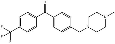 4-(4-METHYLPIPERAZINOMETHYL)-4'-TRIFLUOROMETHYLBENZOPHENONE Struktur