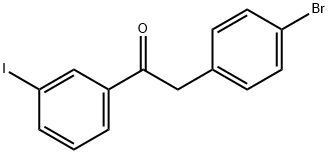 2-(4-BROMOPHENYL)-3'-IODOACETOPHENONE Struktur