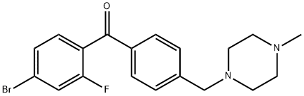 4-BROMO-2-FLUORO-4'-(4-METHYLPIPERAZINOMETHYL) BENZOPHENONE price.