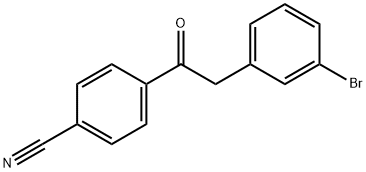 2-(3-BROMOPHENYL)-4'-CYANOACETOPHENONE Struktur