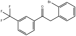 2-(2-BROMOPHENYL)-3'-TRIFLUOROMETHYLACETOPHENONE Struktur