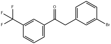 2-(3-BROMOPHENYL)-3'-TRIFLUOROMETHYLACETOPHENONE Struktur