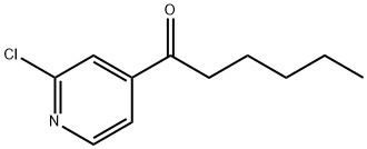 2-CHLORO-4-HEXANOYLPYRIDINE Struktur