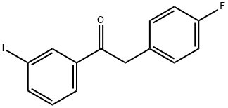 2-(4-FLUOROPHENYL)-3'-IODOACETOPHENONE Struktur