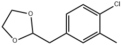 4-CHLORO-3-METHYL (1,3-DIOXOLAN-2-YLMETHYL)BENZENE Struktur