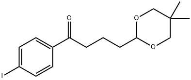 4-(5,5-DIMETHYL-1,3-DIOXAN-2-YL)-4'-IODOBUTYROPHENONE Struktur