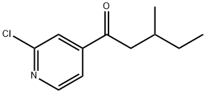 1-(2-CHLORO-PYRIDIN-4-YL)-3-METHYL-PENTAN-1-ONE Struktur