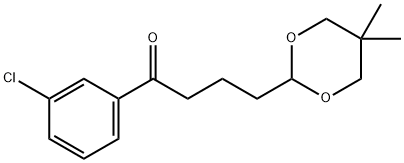 3'-CHLORO-4-(5,5-DIMETHYL-1,3-DIOXAN-2-YL)BUTYROPHENONE Struktur