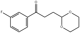 3-(1,3-DIOXAN-2-YL)-3'-FLUOROPROPIOPHENONE Struktur