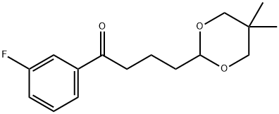 4-(5,5-DIMETHYL-1,3-DIOXAN-2-YL)-3'-FLUOROBUTYROPHENONE Struktur