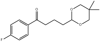 4-(5,5-DIMETHYL-1,3-DIOXAN-2-YL)-4'-FLUOROBUTYROPHENONE Struktur