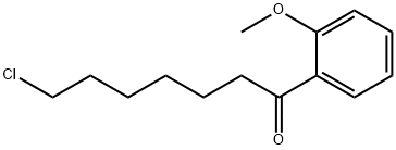 7-CHLORO-1-(2-METHOXYPHENYL)-1-OXOHEPTANE Struktur