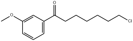 7-CHLORO-1-(3-METHOXYPHENYL)-1-OXOHEPTANE Struktur