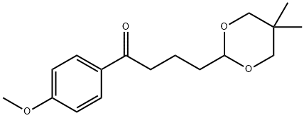 4-(5,5-DIMETHYL-1,3-DIOXAN-2-YL)-4'-METHOXYBUTYROPHENONE Struktur