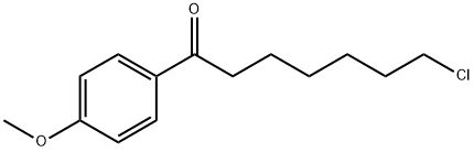 7-CHLORO-1-(4-METHOXYPHENYL)-1-OXOHEPTANE Struktur