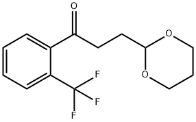 3-(1,3-DIOXAN-2-YL)-2'-TRIFLUOROMETHYLPROPIOPHENONE Struktur