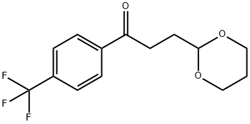 3-(1,3-DIOXAN-2-YL)-4'-TRIFLUOROMETHYLPROPIOPHENONE Struktur