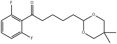 2',6'-DIFLUORO-5-(5,5-DIMETHYL-1,3-DIOXAN-2-YL)VALEROPHENONE price.