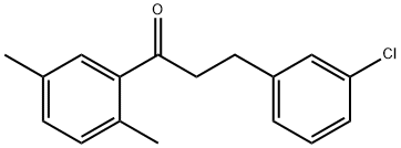 3-(3-CHLOROPHENYL)-2',5'-DIMETHYLPROPIOPHENONE Struktur