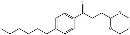 3-(1,3-DIOXAN-2-YL)-4'-HEXYLPROPIOPHENONE Struktur