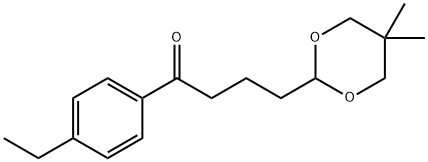 4-(5,5-DIMETHYL-1,3-DIOXAN-2-YL)-4'-ETHYLBUTYROPHENONE Struktur