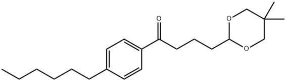 4-(5,5-DIMETHYL-1,3-DIOXAN-2-YL)-4'-HEXYLBUTYROPHENONE Struktur