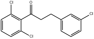 3-(3-CHLOROPHENYL)-2',6'-DICHLOROPROPIOPHENONE Struktur