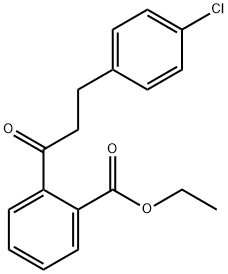 3-(4-CHLOROPHENYL)-2'-CARBOETHOXYPROPIOPHENONE Struktur