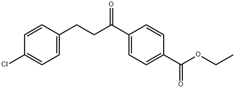 3-(4-CHLOROPHENYL)-4'-CARBOETHOXYPROPIOPHENONE Struktur