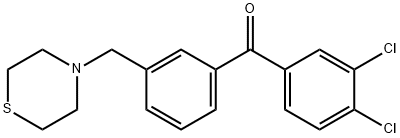 3,4-DICHLORO-3'-THIOMORPHOLINOMETHYL BENZOPHENONE price.