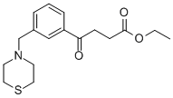 ETHYL 4-OXO-4-[3-(THIOMORPHOLINOMETHYL)PHENYL]BUTYRATE Struktur