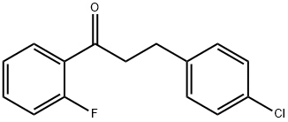 3-(4-CHLOROPHENYL)-2'-FLUOROPROPIOPHENONE Struktur