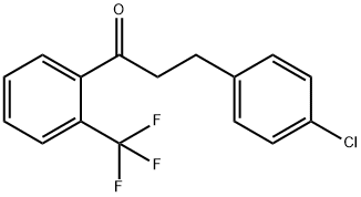 3-(4-CHLOROPHENYL)-2'-TRIFLUOROMETHYLPROPIOPHENONE Struktur