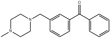 3-(4-METHYLPIPERAZINOMETHYL)BENZOPHENONE Struktur