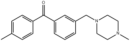 4'-METHYL-3-(4-METHYLPIPERAZINOMETHYL) BENZOPHENONE Struktur