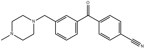 4'-CYANO-3-(4-METHYLPIPERAZINOMETHYL) BENZOPHENONE Struktur