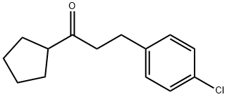 2-(4-CHLOROPHENYL)ETHYL CYCLOPENTYL KETONE Struktur