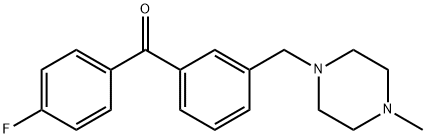 4'-FLUORO-3-(4-METHYLPIPERAZINOMETHYL) BENZOPHENONE Struktur