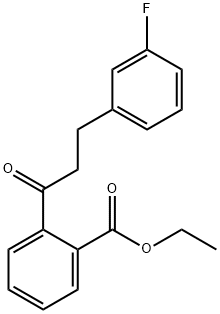 2'-CARBOETHOXY-3-(3-FLUOROPHENYL)PROPIOPHENONE Struktur