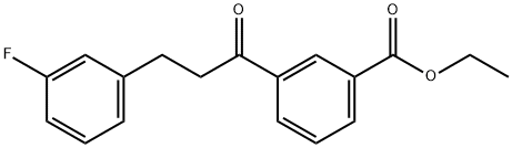 3'-CARBOETHOXY-3-(3-FLUOROPHENYL)PROPIOPHENONE Struktur