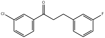 3'-CHLORO-3-(3-FLUOROPHENYL)PROPIOPHENONE Struktur