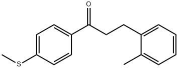 3-(2-METHYLPHENYL)-4'-THIOMETHYLPROPIOPHENONE Struktur