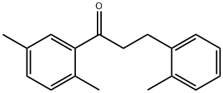 2',5'-DIMETHYL-3-(2-METHYLPHENYL)PROPIOPHENONE Struktur