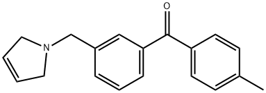 4'-METHYL-3-(3-PYRROLINOMETHYL) BENZOPHENONE Struktur