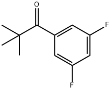 3',5'-DIFLUORO-2,2-DIMETHYLPROPIOPHENONE Struktur